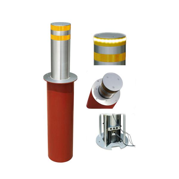 Single Phase 220VAC Hydraulic Rising Bollard Electric Security Bollards K12