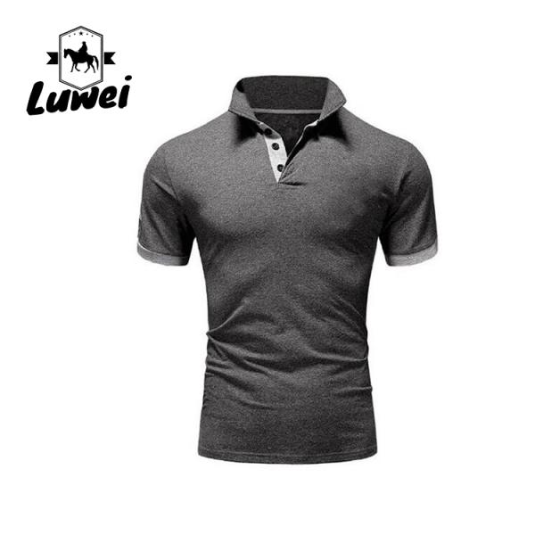 Летние большие хлопчатобумажные футболки короткий рукав с вышитым логотипом