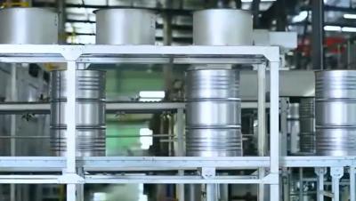 Máquina para hacer cajas de 200 litros de hojalata de 12 cpm