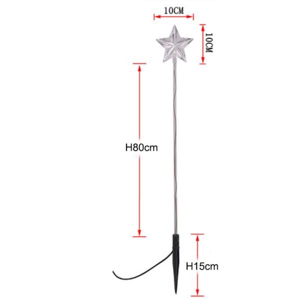 LED Pentacle Lights Outdoor Low Pressure Waterproof Star Lawn Decoration Landscape Lamp