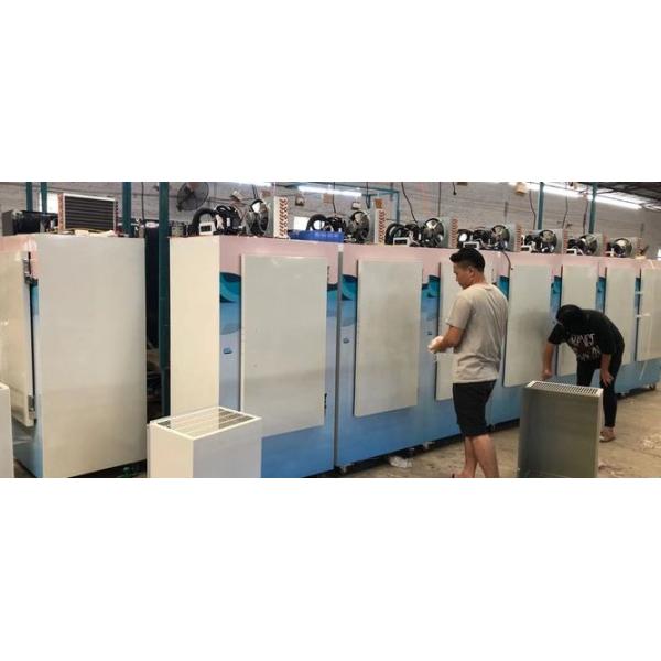 Upright Commercial Ice Freezer Auto Defrost Fan Cooling Ice Stroage