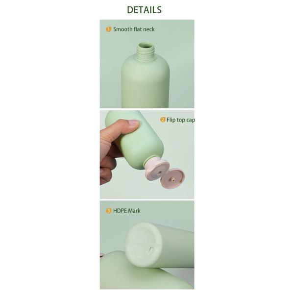 Экранная печать Косметические средства по уходу за кожей Сжатие бутылки Flip Top Cap для легкого нанесения лосьона на тело