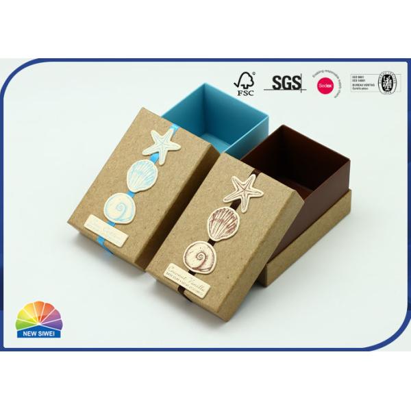 Коробки плеча случая кольца картона слоение Debossing твердой штейновое