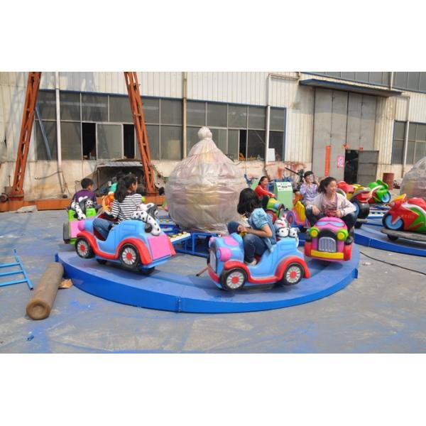 Motor Shape Children's Amusement Park Rides , Kids Carnival Car Carousel Ride