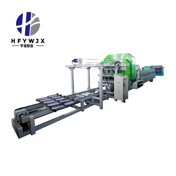 Premium 1110 Glazed Roofing Tile Forming Machine With 11kw Servo Motor PLC Control