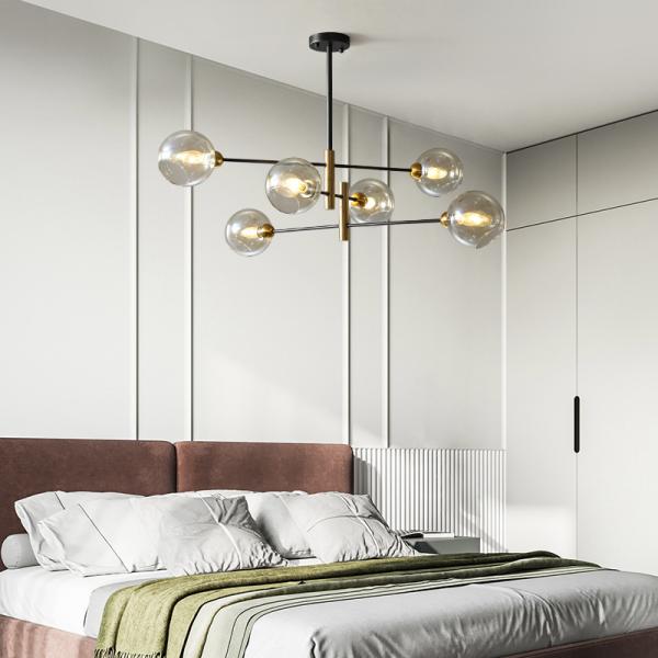 Nordic Glass Ball Chandelier Lighting For Dinning Room Bedroom Kitchen Modern stair chandelier(WH-MI-294)