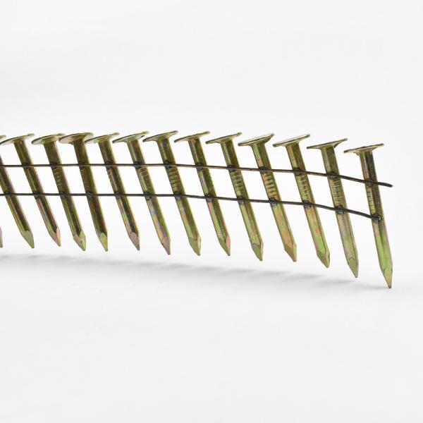 Electric Galvanized Roofing Coil Nails Multifunctional Smooth Shank Diamond Point