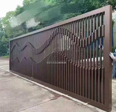0.8mm 6060 Garden Gate Aluminum Door Profile Anodic Oxidation
