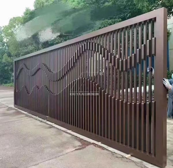 0.8mm 6060 Garden Gate Aluminum Door Profile Anodic Oxidation