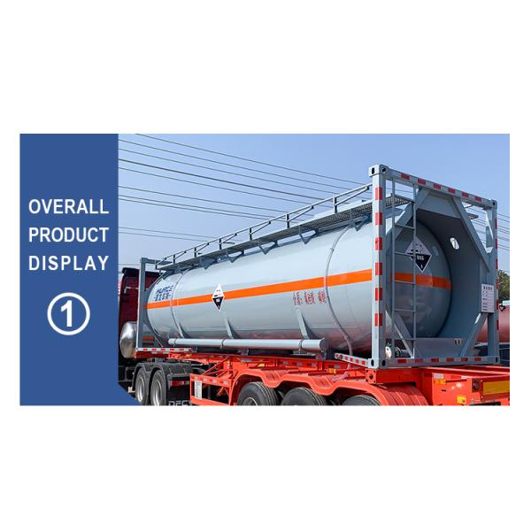 28000 Liters ISO Tank Container 20ft 30ft For Liquid Chemical Transportation