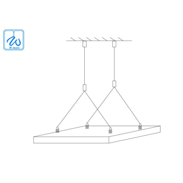 Stainless Steel Adjustable Ceiling Hanging Kit for Acoustic Panels
