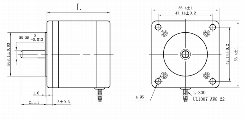 4 мотор v гибридный Stepper 0,5 Nm 70oz провода 4,6 в 1,8 Deg 57BYG424A
