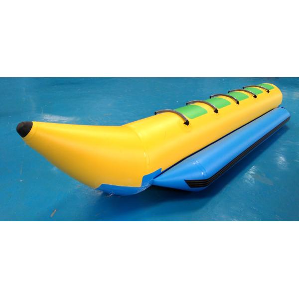 0.9mm PVC Tarpaulin Inflatable Towable Banana Boat Tubes For Water Sports