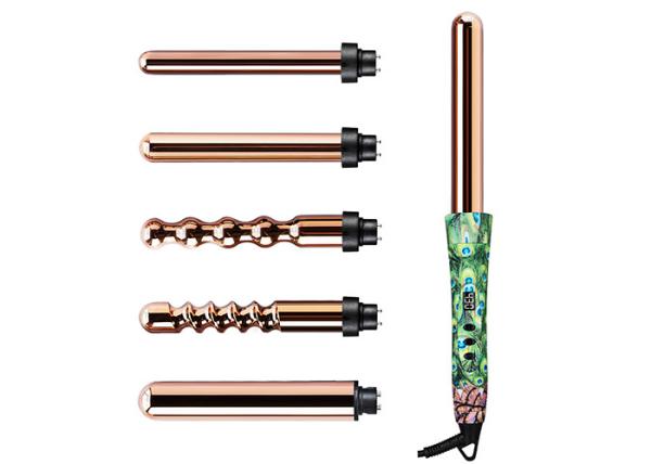 Private Label Interchangeable Curling Iron Set 1 Hour Auto Shut Off For Salon