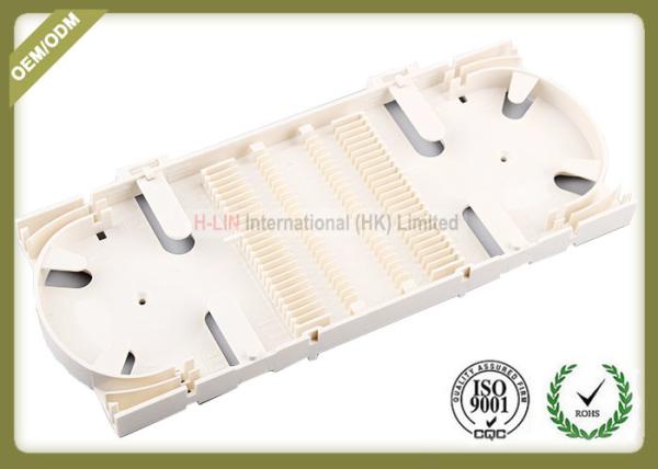 White Color Fiber Optic Accessories Splice Tray Big Capacity 48 Cores