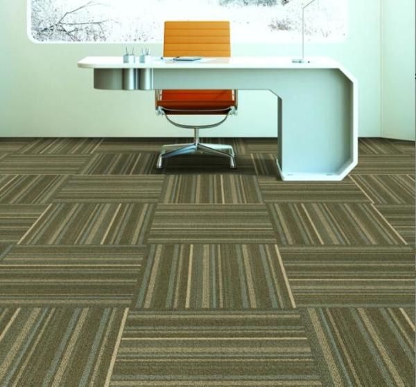 Square Polypropylene Fiber Commercial Floor Mat Fireproof For Office