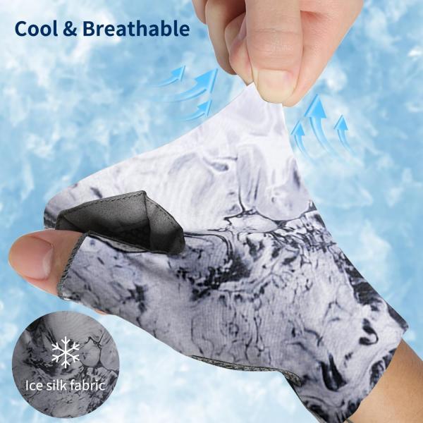 Fishing Gloves With Sun Protection, Uv Protection Silicone Anti-Slip Comfortable And Breathable Fishing Gloves