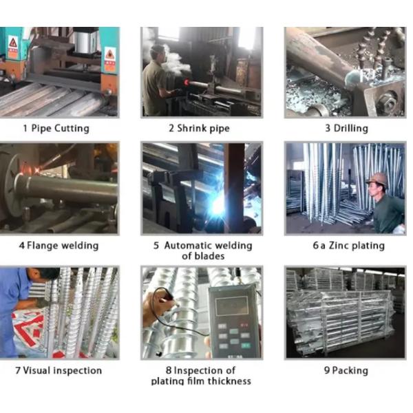 Ancrages hélicoïdaux professionnels pour pieux vissés pour propriétés commerciales