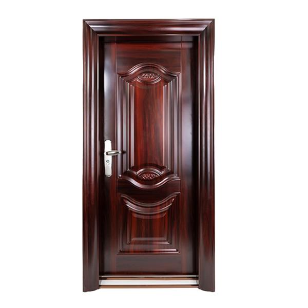 New Arrival Fancy Turkish Style Entrance External Safety Security Steel Front Swing Security Door for Sales