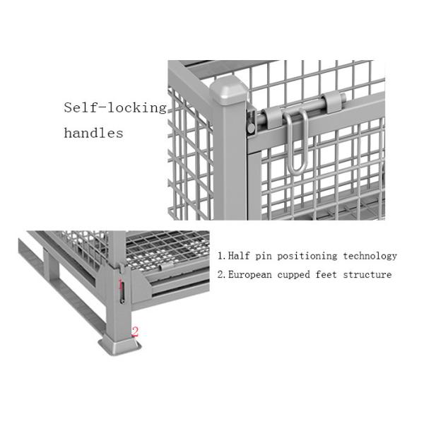 Клетки металла провода и Stillage паллетов Lockable с отделяемыми дверями
