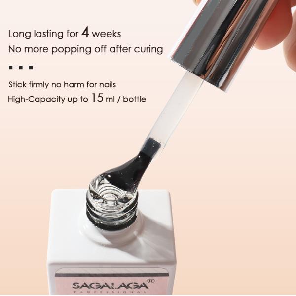 Solid Nail Tips Gel for Long Lasting False Tips and Clear Nails Extensions ALMOND/BALLERINA COFFIN/ROUND/SQUARE/STILETTO