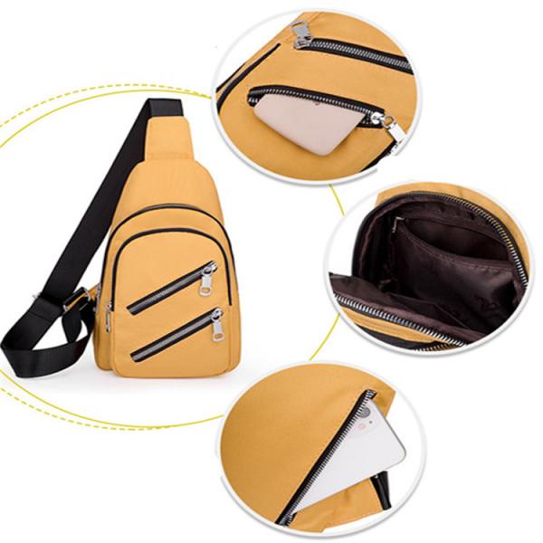 9.7'' Multi Pocket Crossbody Sling Bag Oxford Cloth One Shoulder Sling Bag USB