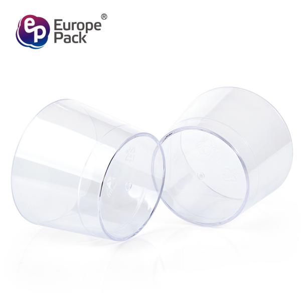 Hot selling round wholesale clear disposable plastic cup with lid