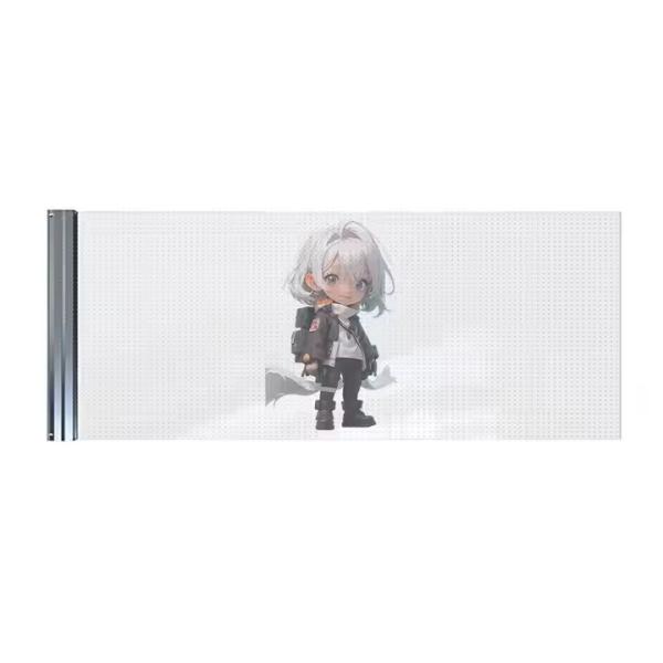 Indoor Definition Glass Curtain Wall LED Advertising Screen IP65 Waterproof 3840Hz Refresh Rate 5000nits Brightness