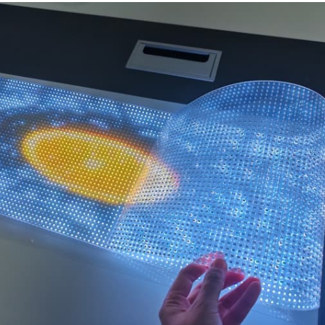 Ultra-thin P6 LED Transparent Film Screen energy transparent LED display film for commercial advertising