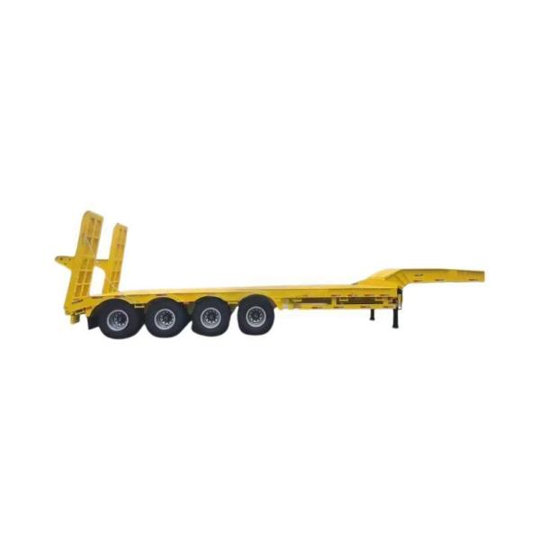 Customized 4 Axle Low Loader Trailer 60T-100T Lowbed Semi Trailer With Jost E100 Landing Gear