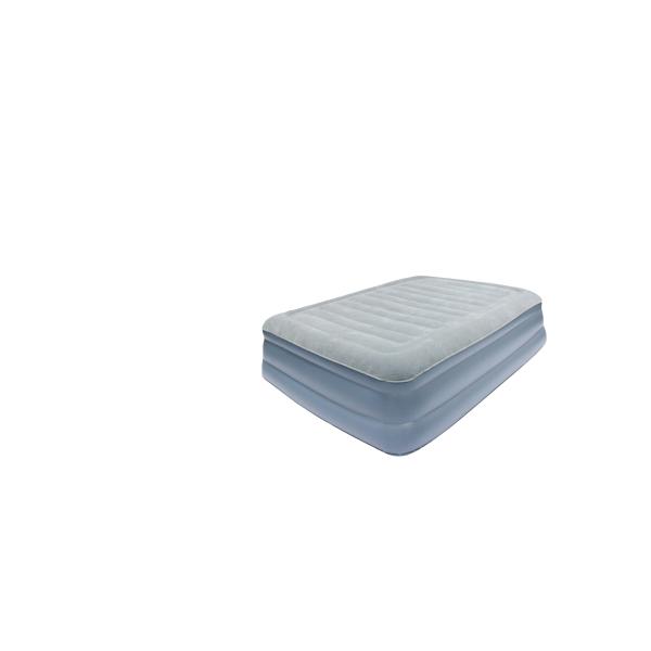Светлый - ферзь тюфяка воздуха голубого делюкс двойного размера раздувной определяет размер раздувную на открытом воздухе мебель