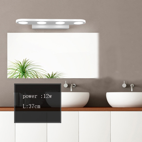 Minimalist LED Mirror Light Industrial Wall Lamp Sconce 12W18W Acrylic Indoor Lighting(WH-MR-21)