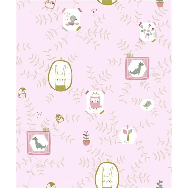 Comfortable Childrens Pink Wallpaper , Little Girls Bedroom Wallpaper