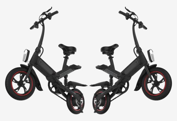 Lightest Electric Folding Bike , Electric Assist Bicycle High ebikebon Steel Body
