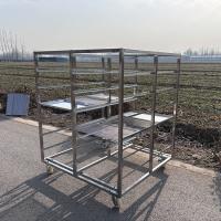 Commercial Kitchen 6 Tier 304 Stainless Steel Sheet Pan Baking Tray Drying Rack Trolley