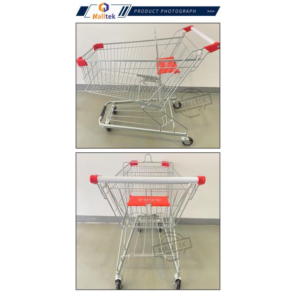 180-литровый азиатско-германский металлический супермаркет Торговая тележка с высокой нагрузкой