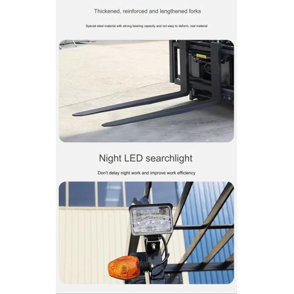 Brand New Compact 2.5 Ton Electric Forklift Onboard Charger / Solid Tires Sturdy