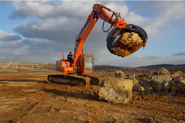 Stone Grab Cat Excavator Parts , Komatsu Grader Spare Parts High Precision