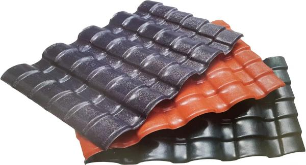 2.5mm Thickness Multi-Colors ASA Little Blue Tile For Village House Sheds