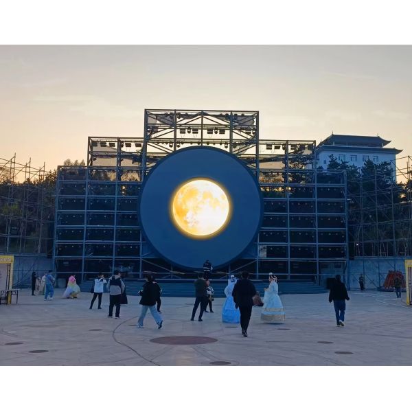 2m Diameter Circular Led Display Screen Side Round Led Display for Outdoor Advertising