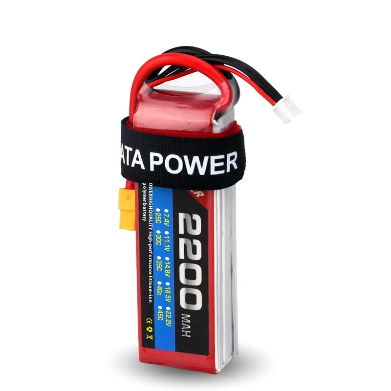 35C / 45C LiHV Batteries 11.1V 2200mAh RC 3S Battery For FPV Drones And Racing Cars