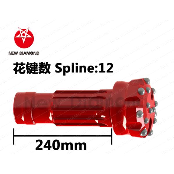 Carbide Steel Ballistic Button Bits Spline 12 Spline Key Number Energy Efficient