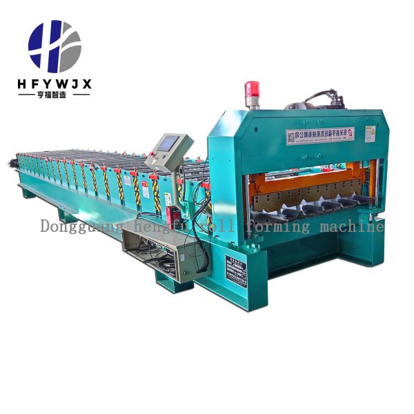 High Precision Trapezoidal Roll Forming Machine 1000mm Stable Durable Structure For Metal Roofing Sheet Production