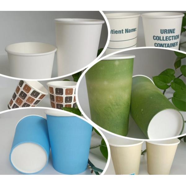 Disposable 12 oz Full Payment Coffee Cup Single Wall 2.5-22oz Paper Cup 150-340 GSM