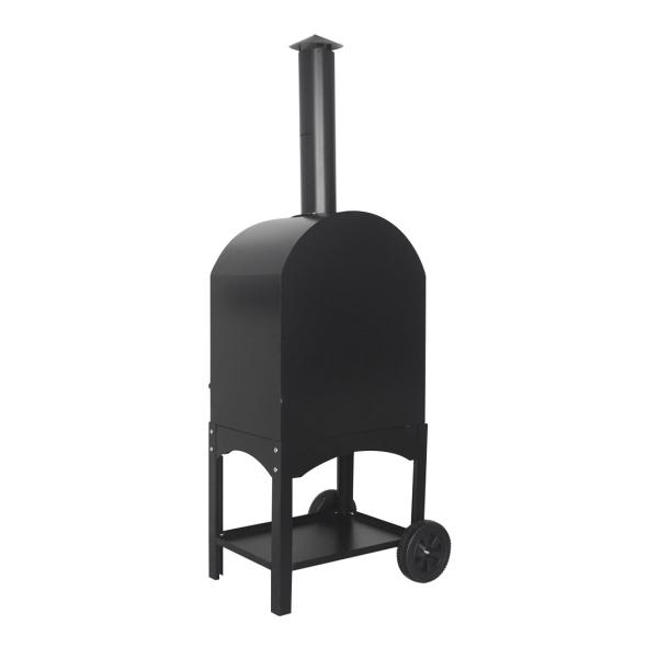 Outdoor Courtyard Charcoal Oven for Baking Pizza Portable and 30.5*30.5cm Stone Size