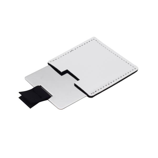 Creative Sublimation Blank PU Case Stainless Steel Mirror Sublimation Pocket Makeup Mirror