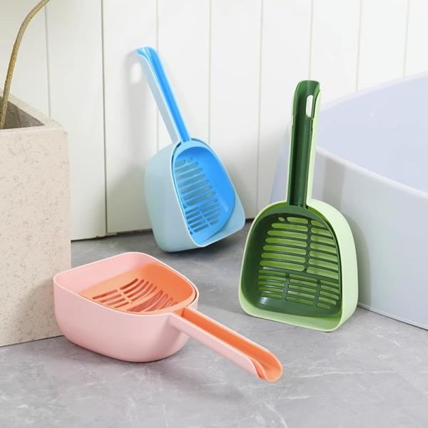 Multi-Functional Big Hole Cat Litter Scoop Durable Plastic Pet Shovel with ODM Designs