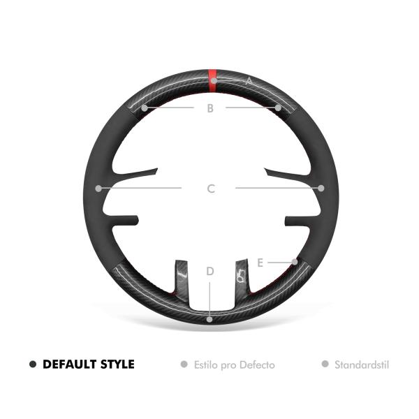 Car Accessories  Hand Stitch Carbon Fiber Suede Strip Steering Wheel Cover for Land Rover Range Rover Evoque  Coupe Convertible