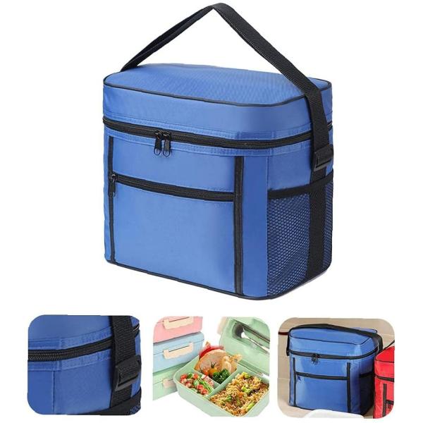 La comida campestre portátil empaqueta las telas materiales de Oxford del almuerzo del paño de Oxford de los materiales del almacenamiento de las telas frescas del bolso