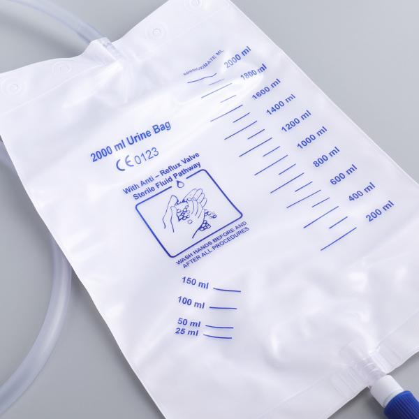 high quality hot selling Medical grade 2000ml urine bag drainage collection bag price